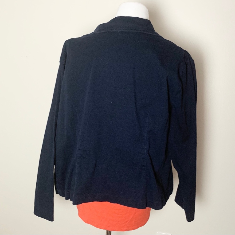 Navy blue jacket, 1X - Picture 3 of 3
